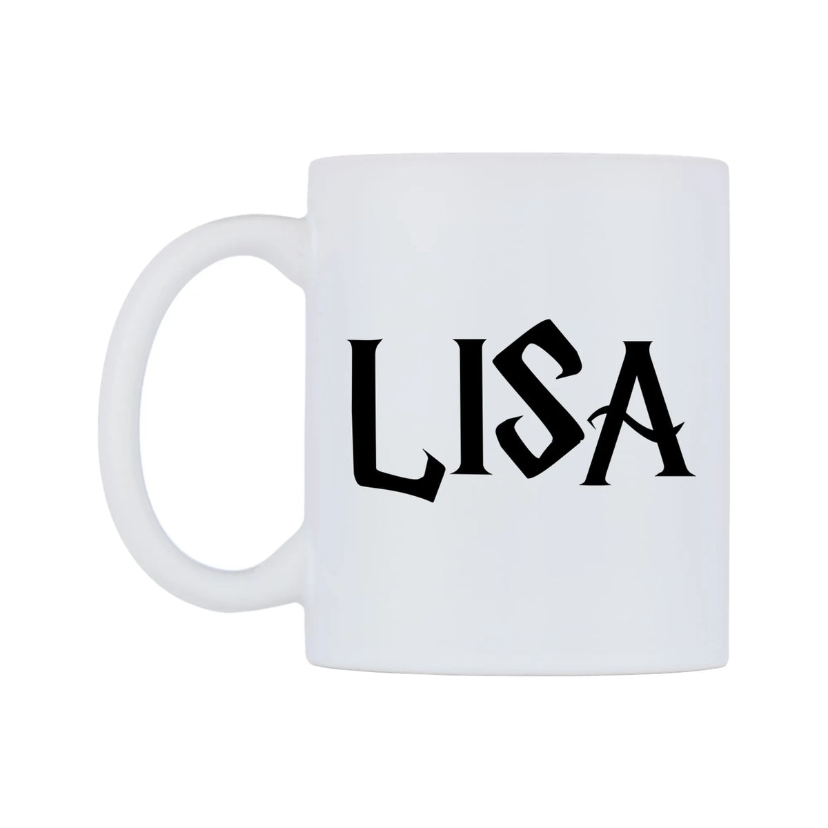 Lisa - Wizard Themed Mug — white 11oz gloss mug, right side, on a white background