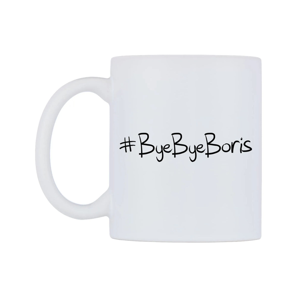ByeByeBoris Mug — mug, right side, on a white background