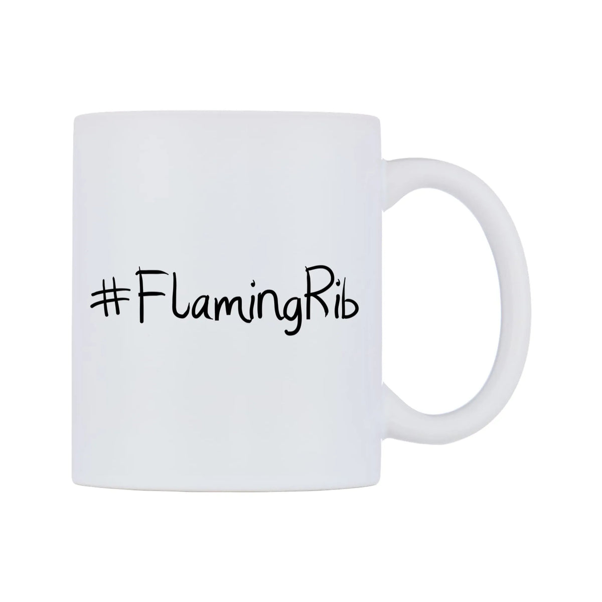 FlamingRib Mug — mug, left side, on a white background