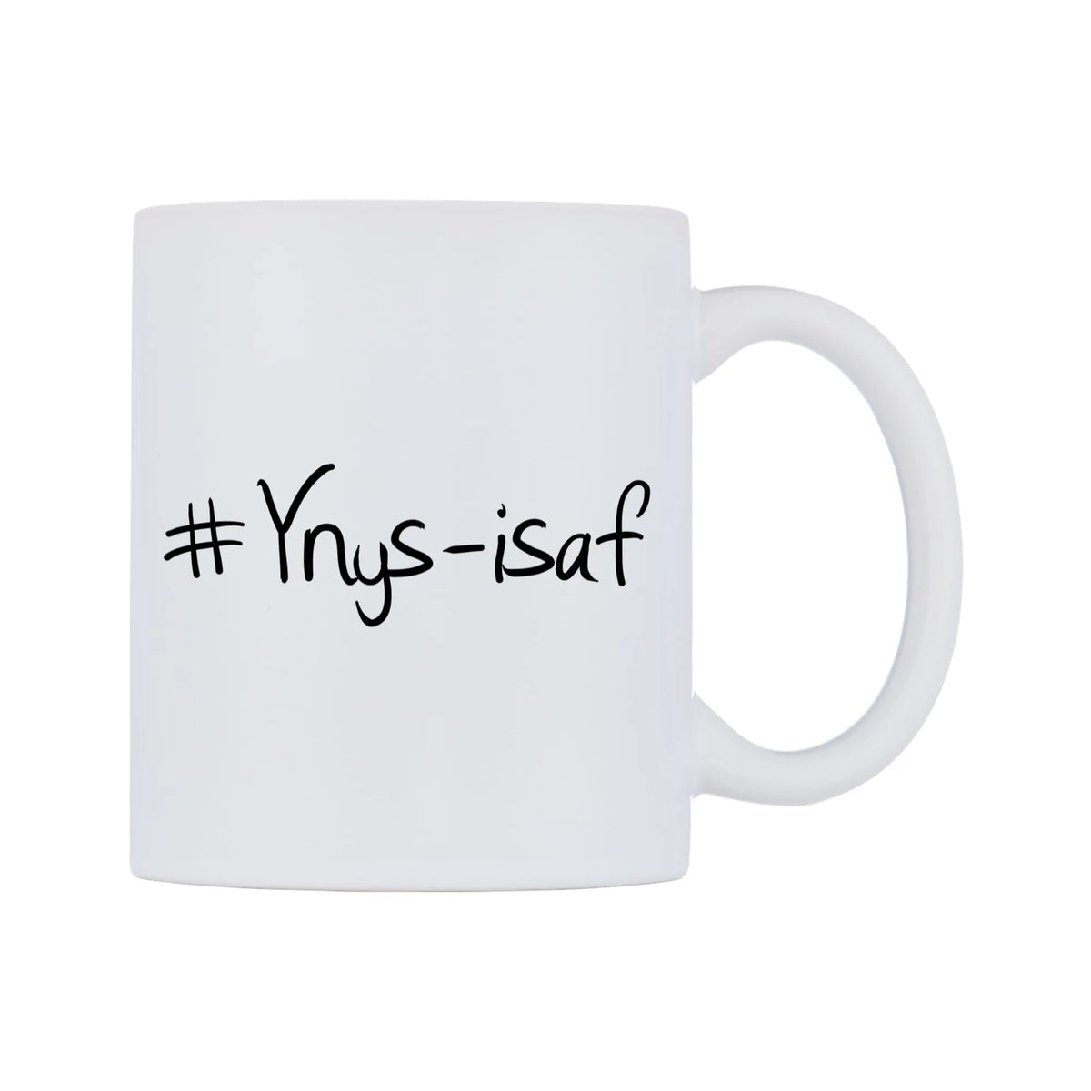 Ynys-isaf Mug — mug, left side, on a white background