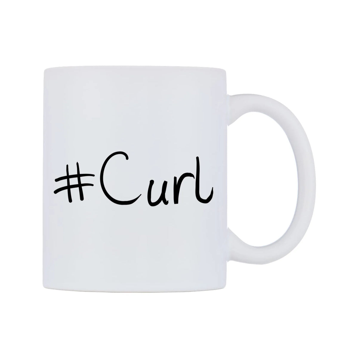 Curl Mug — mug, left side, on a white background