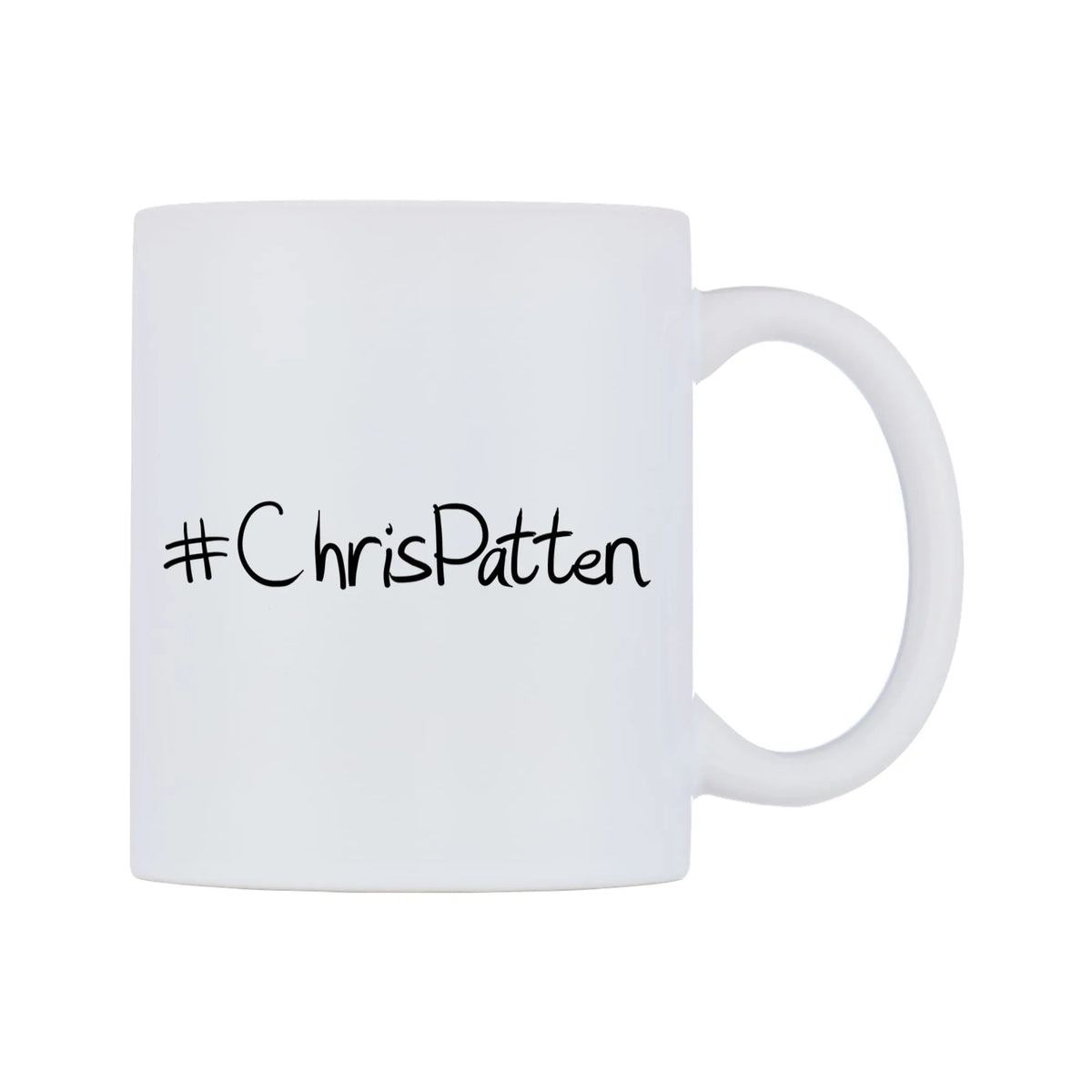 ChrisPatten Mug — mug, left side, on a white background