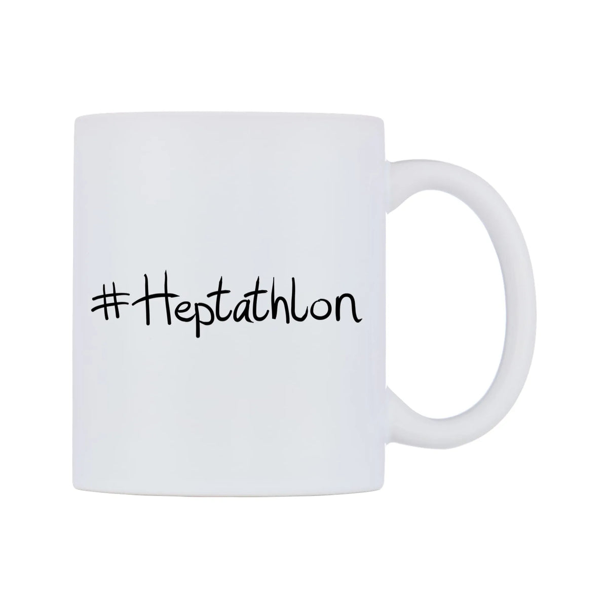Heptathlon Mug — mug, left side, on a white background