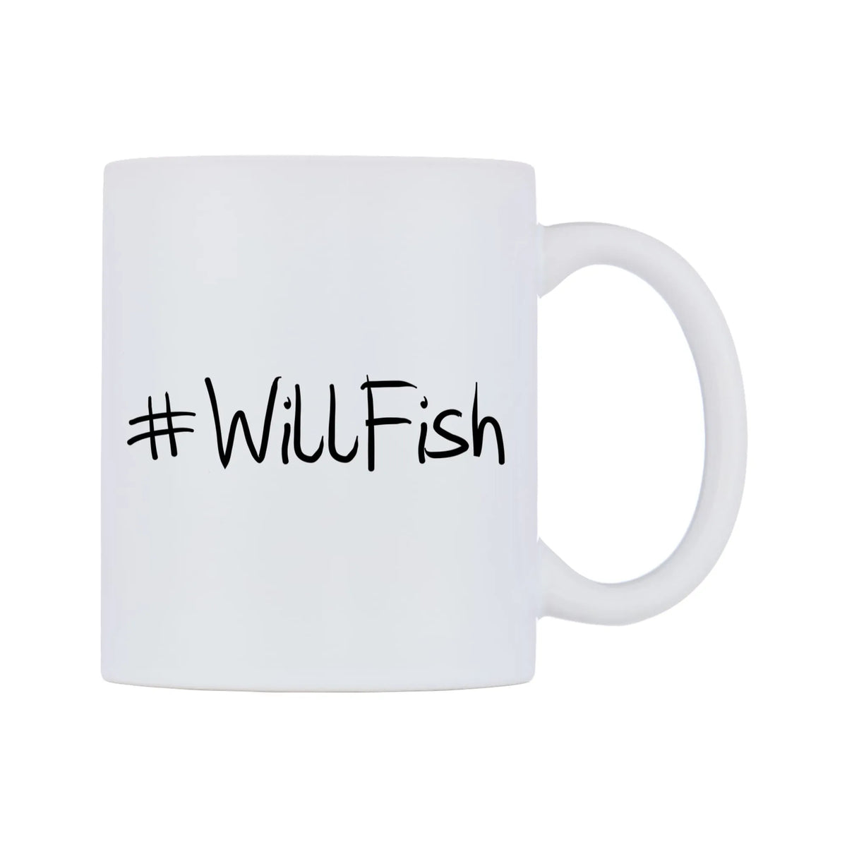 WillFish Mug — mug, left side, on a white background