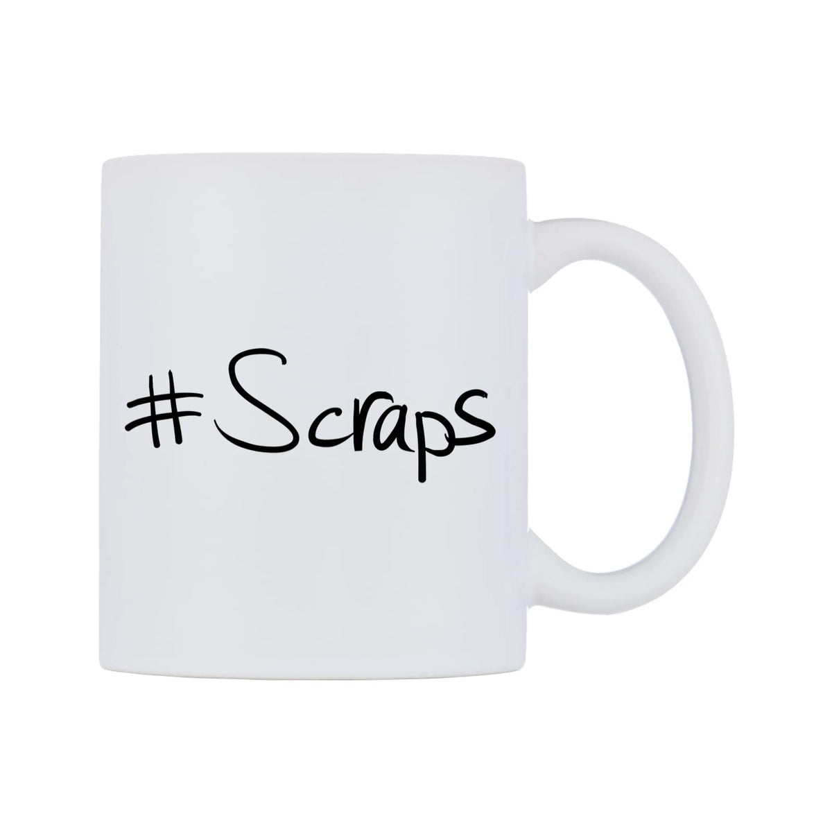 Scraps Mug — mug, left side, on a white background