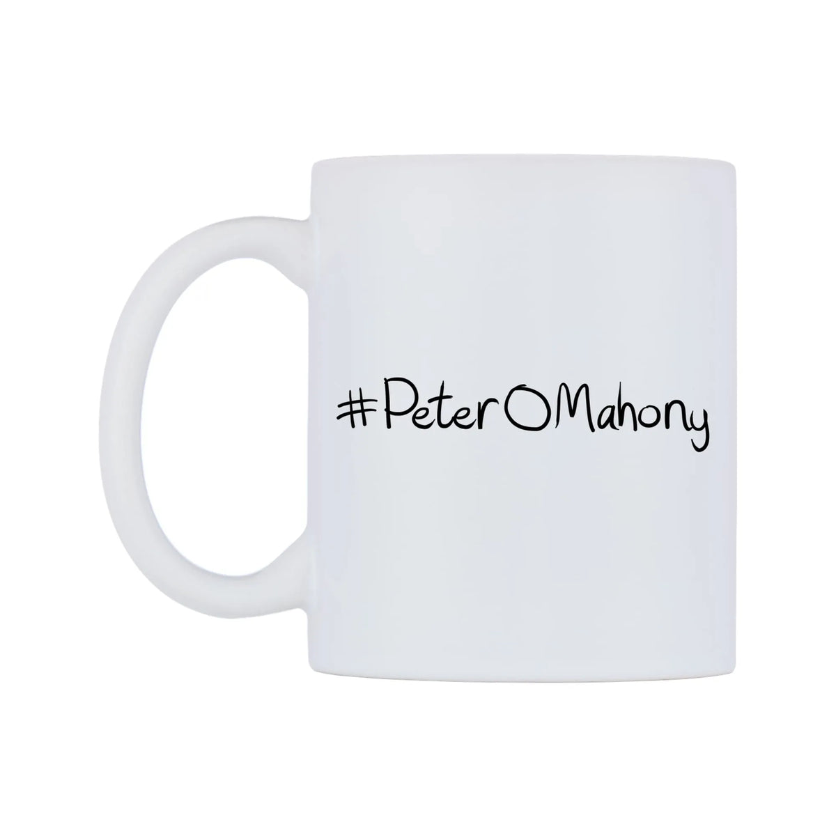 PeterOMahony Mug — mug, right side, on a white background
