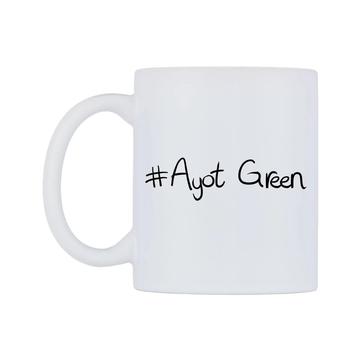 Ayot Green Mug — mug, right side, on a white background