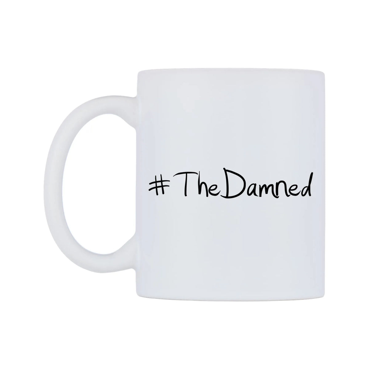 TheDamned Mug — mug, right side, on a white background