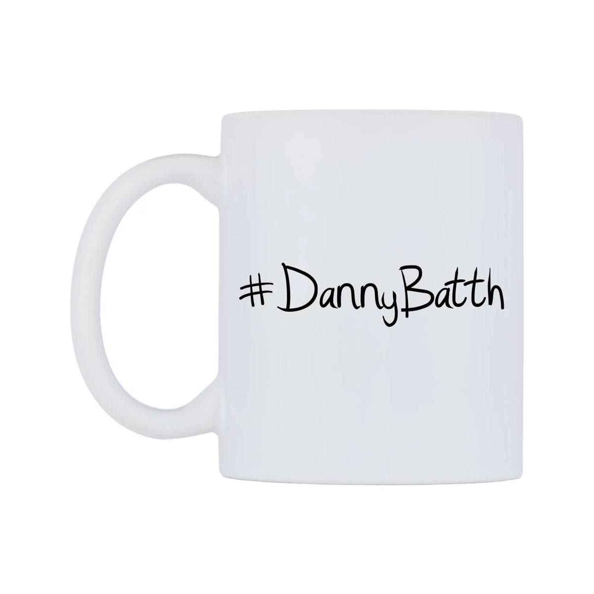 DannyBatth Mug — mug, right side, on a white background