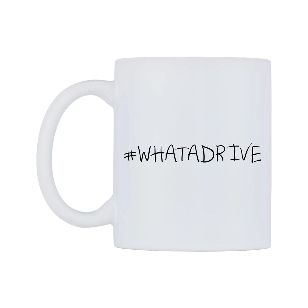 WHATADRIVE Mug — mug, right side, on a white background