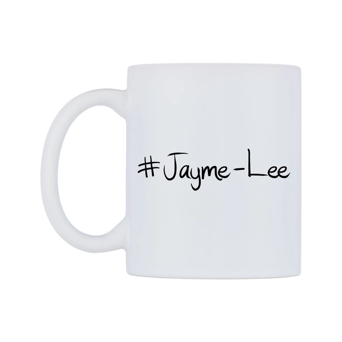 Jayme-Lee Mug — mug, right side, on a white background