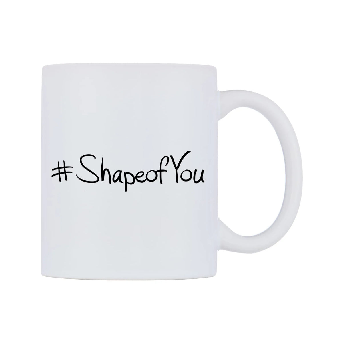 ShapeofYou Mug — mug, left side, on a white background