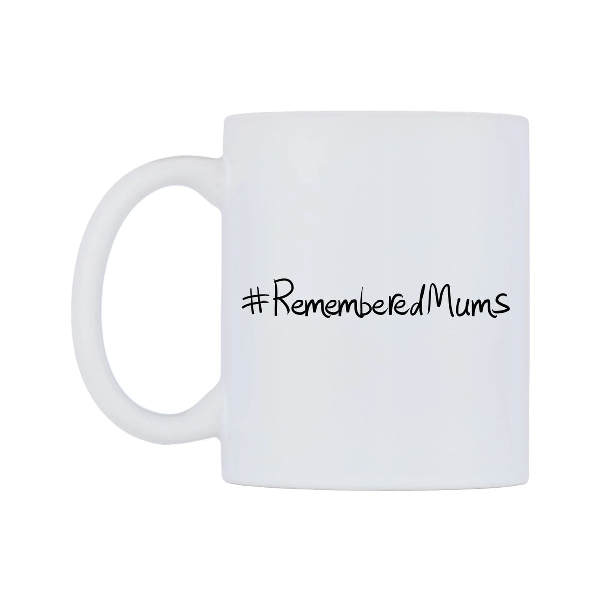 RememberedMums Mug — mug, right side, on a white background