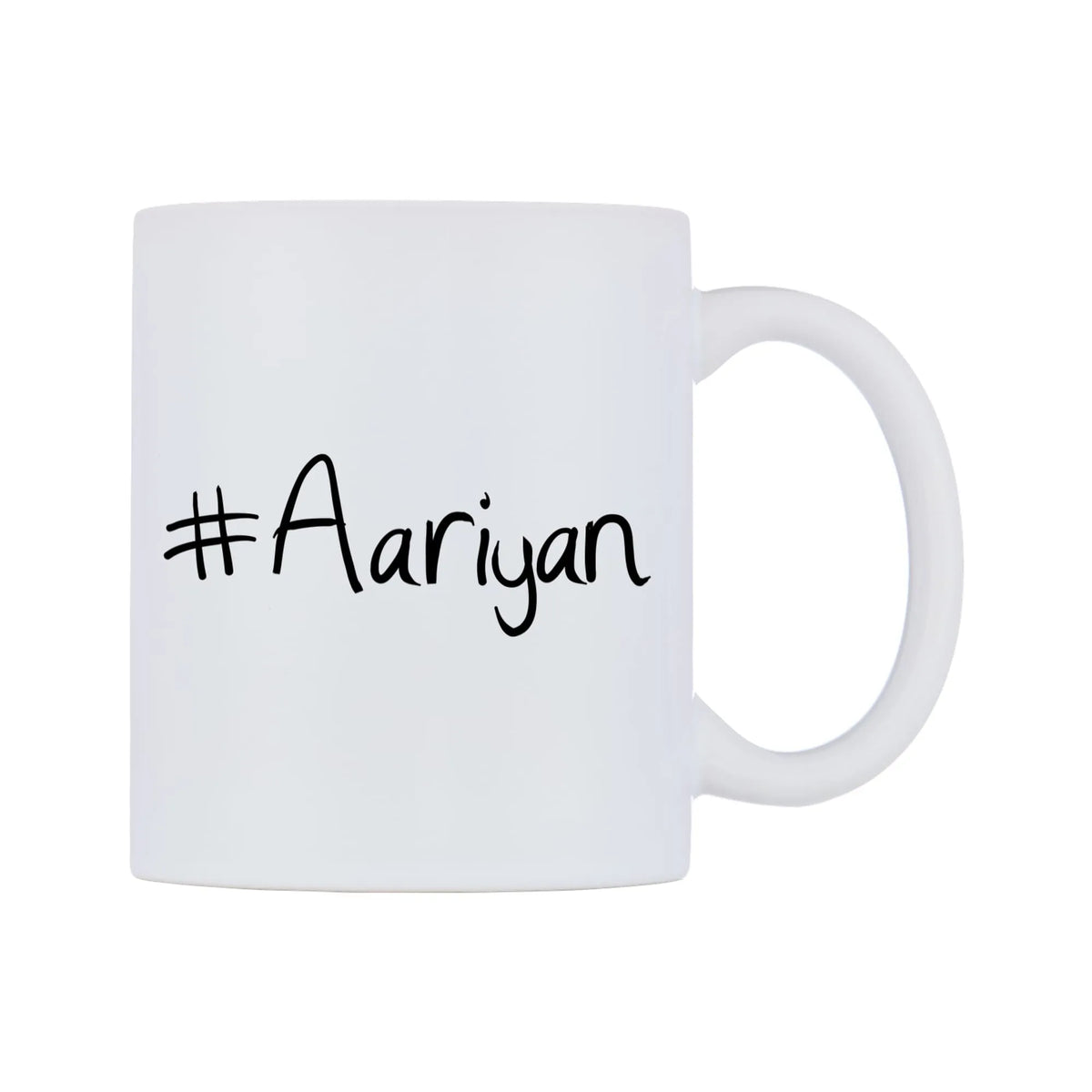 Aariyan Mug — mug, left side, on a white background