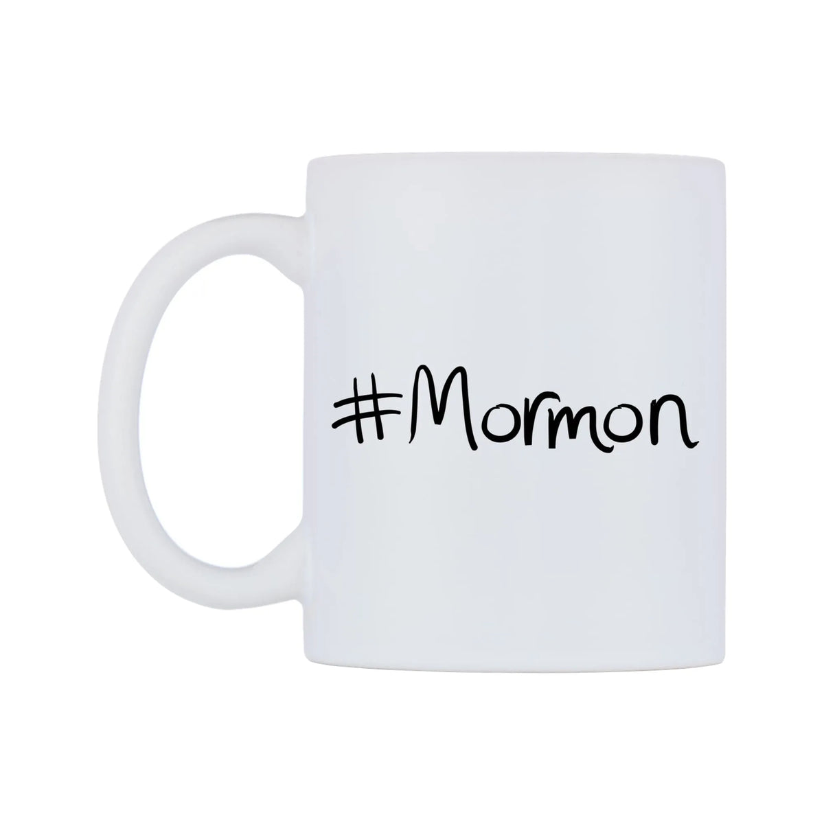 Mormon Mug — mug, right side, on a white background