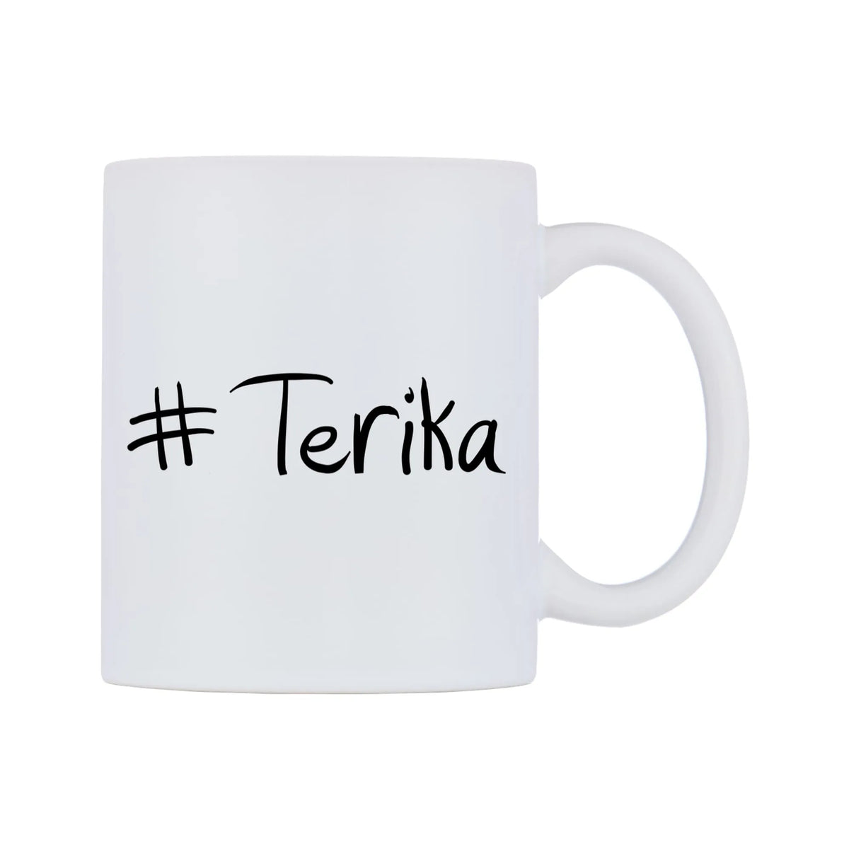Terika Mug — mug, left side, on a white background