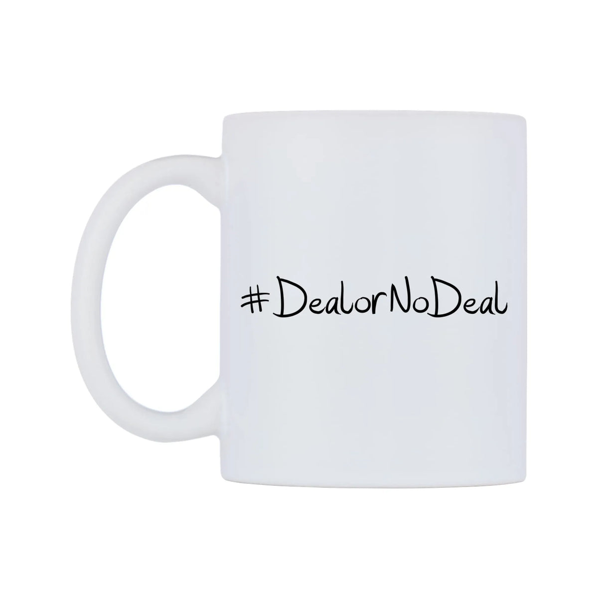 DealorNoDeal Mug — mug, right side, on a white background