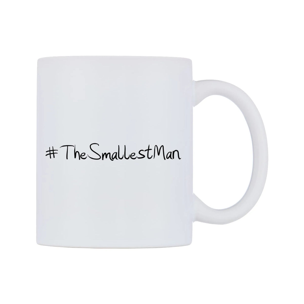 TheSmallestMan Mug — mug, left side, on a white background