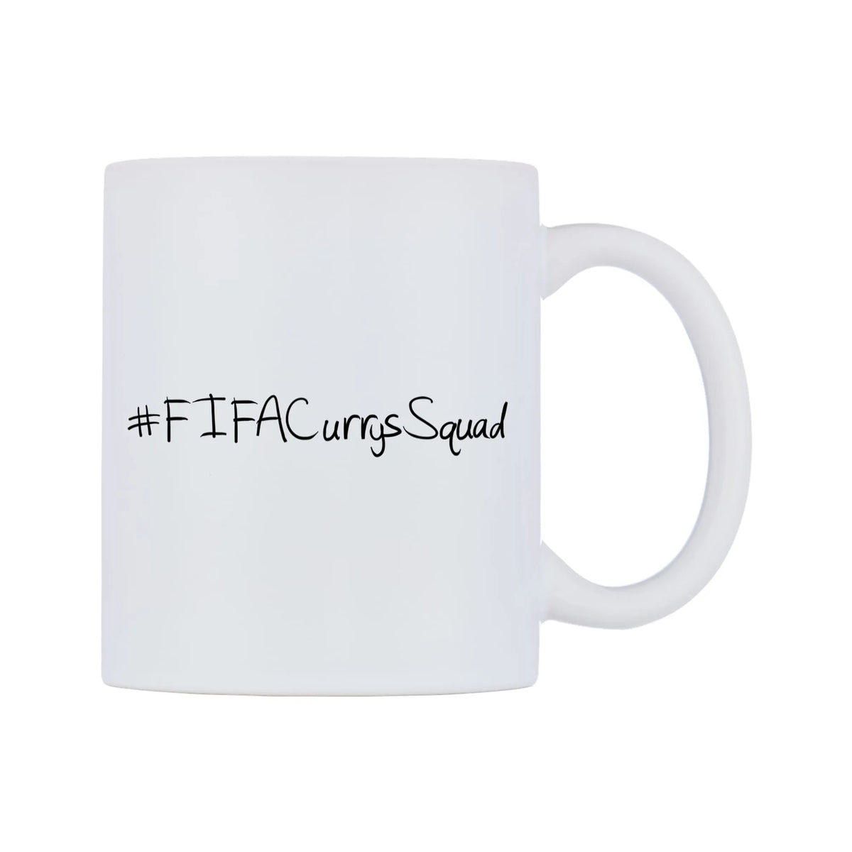 FIFACurrysSquad Mug — mug, left side, on a white background