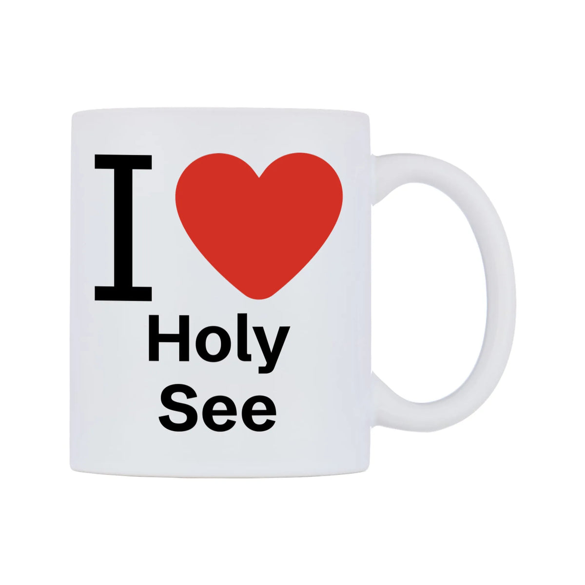 I Love Holy See Mug — mug, left side, on a white background