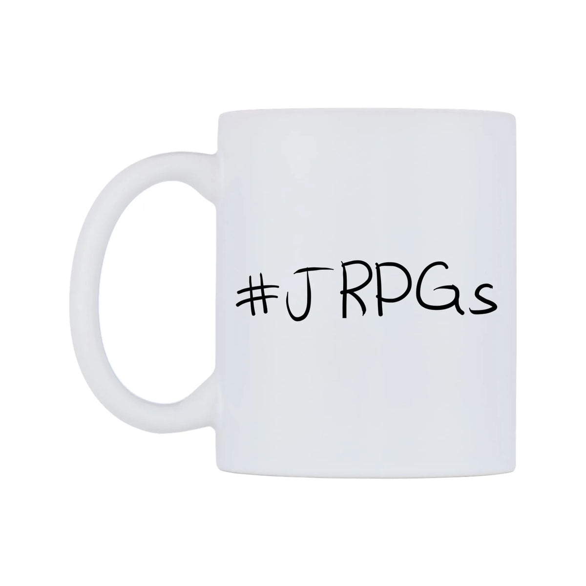 JRPGs Mug — mug, right side, on a white background