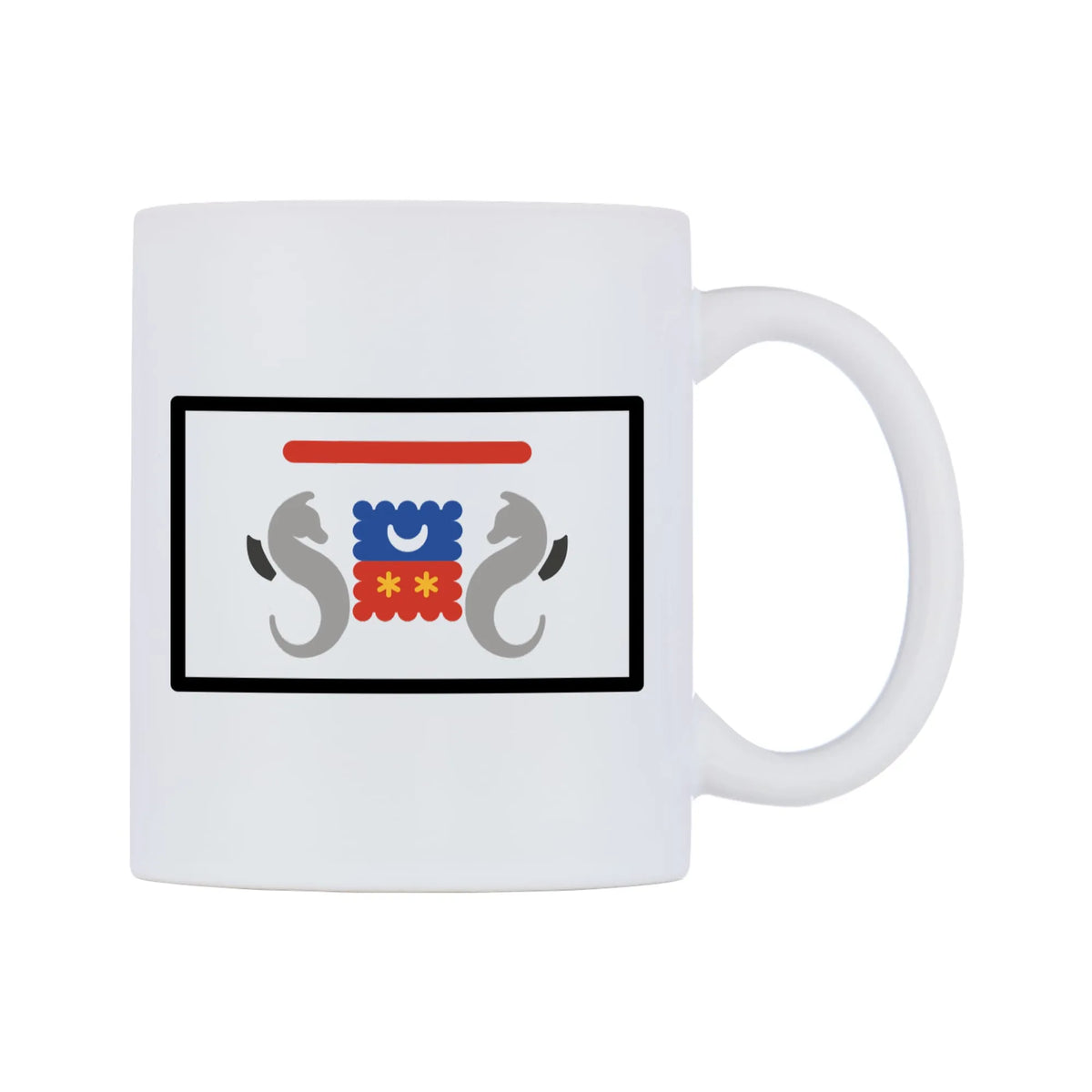 Mayotte Flag Emoji Mug — mug, left side, on a white background
