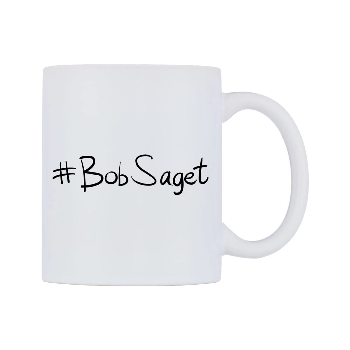 BobSaget Mug — mug, left side, on a white background