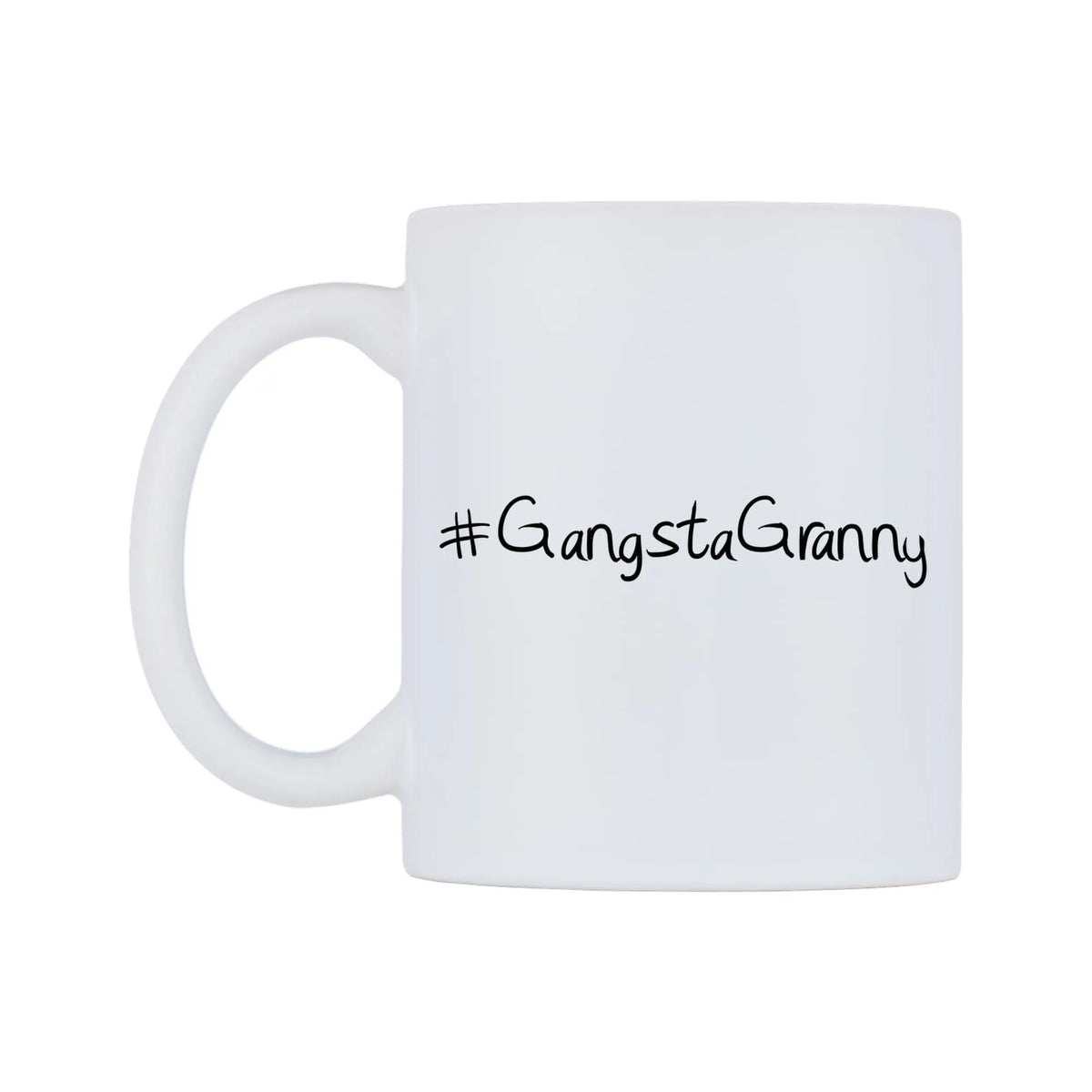 GangstaGranny Mug — mug, right side, on a white background