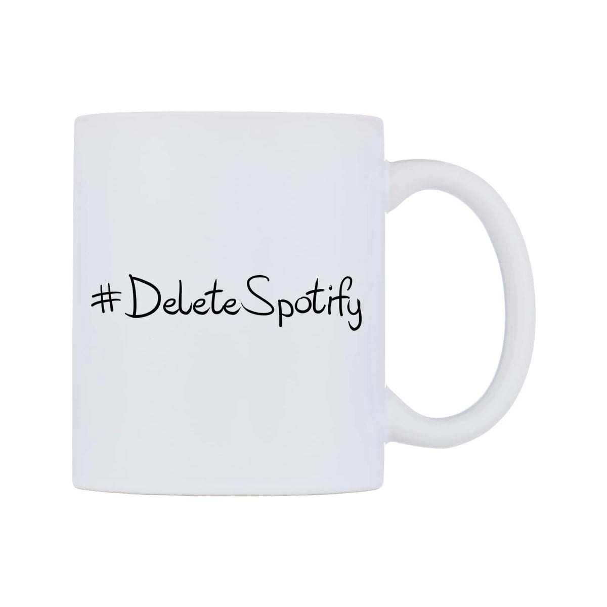 DeleteSpotify Mug — mug, left side, on a white background