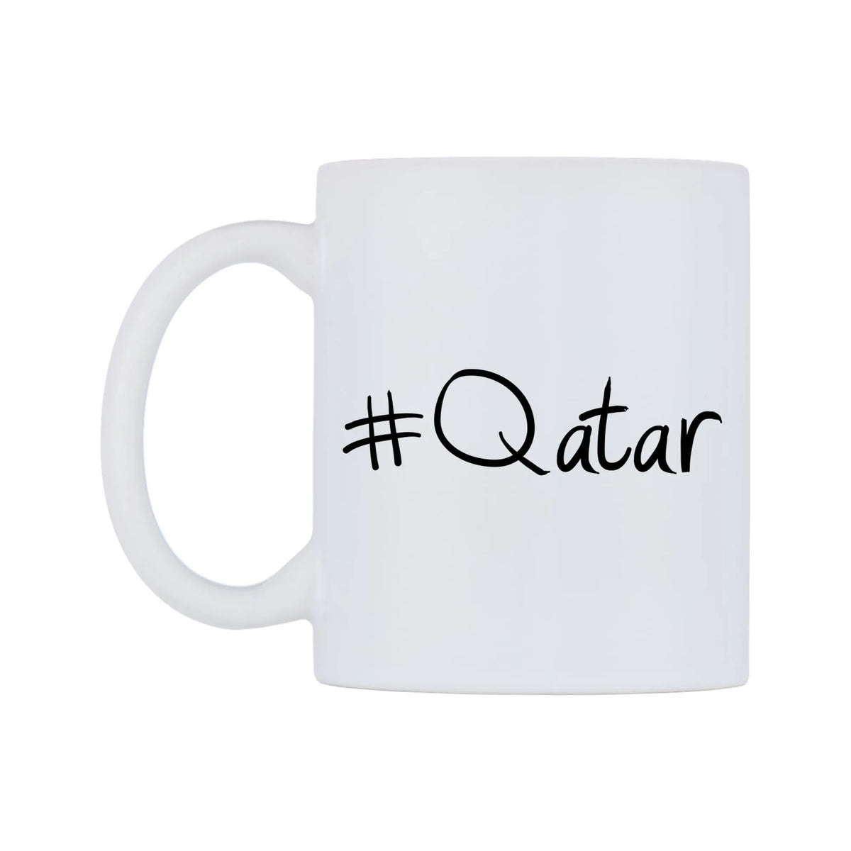 Qatar Mug — mug, right side, on a white background