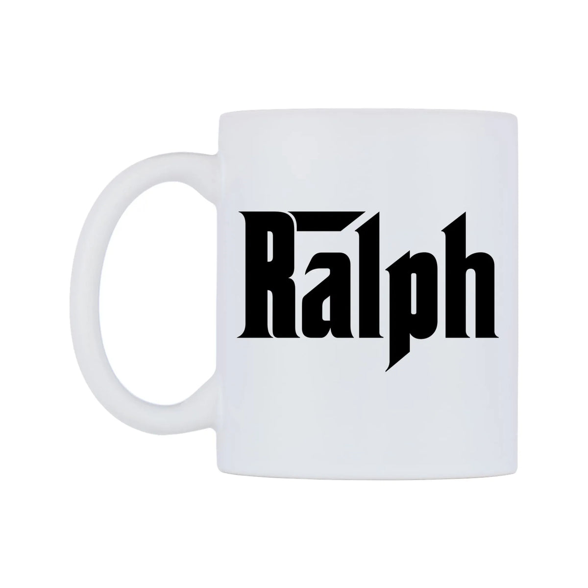 Ralph - Godfather Themed Mug — white 11oz gloss mug, right side, on a white background