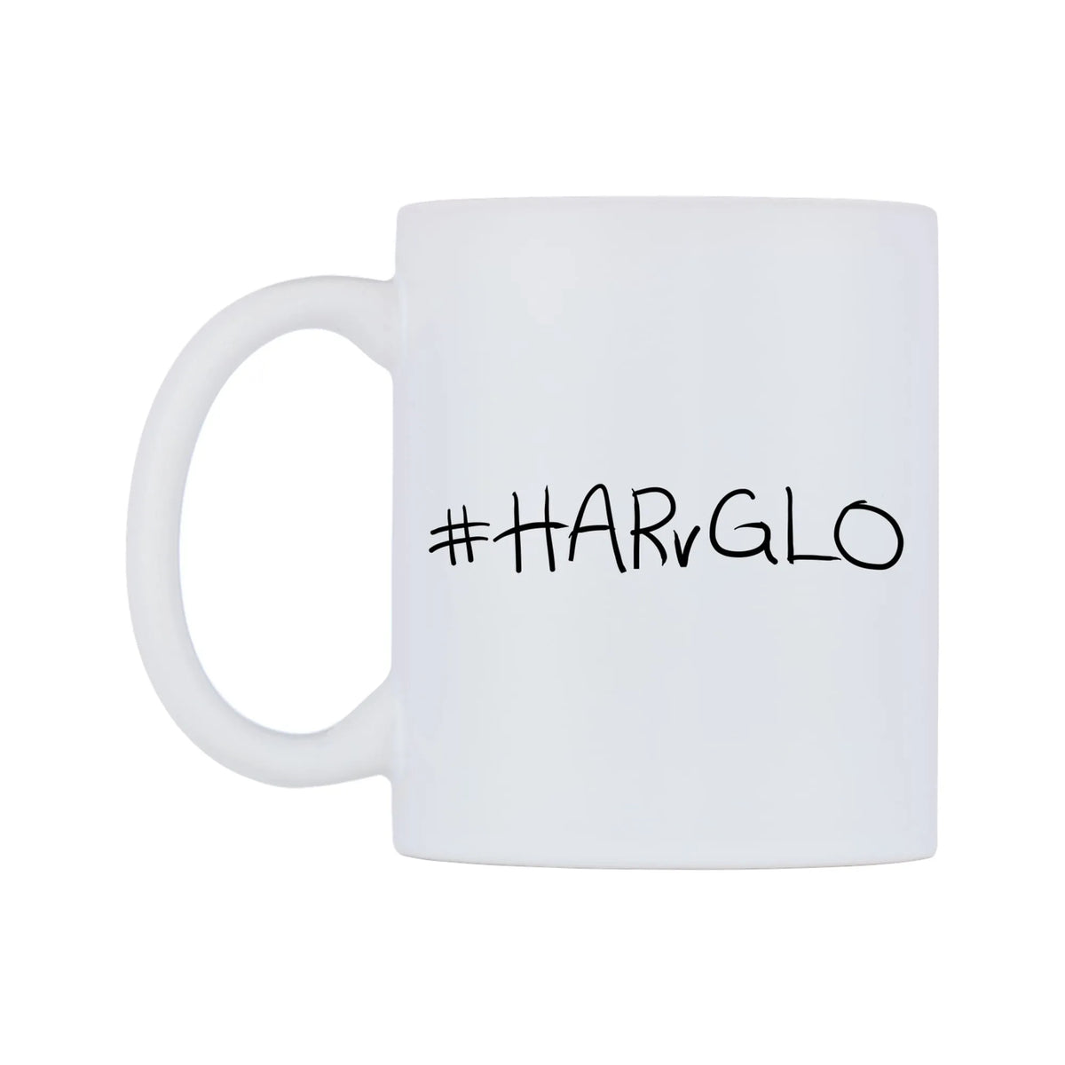 HARvGLO Mug — mug, right side, on a white background