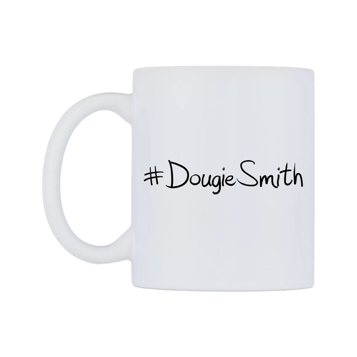 DougieSmith Mug — mug, right side, on a white background