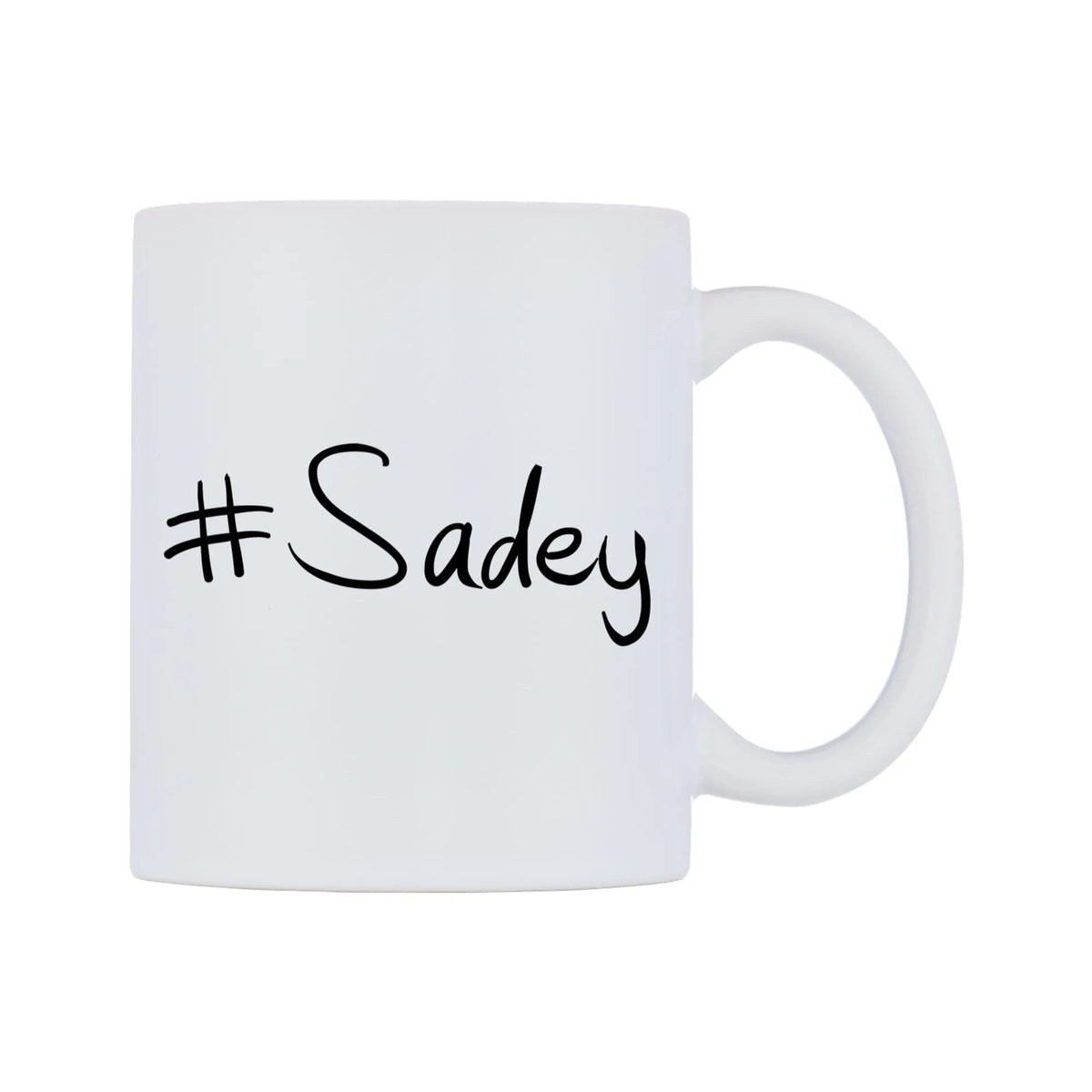 Sadey Mug — mug, left side, on a white background