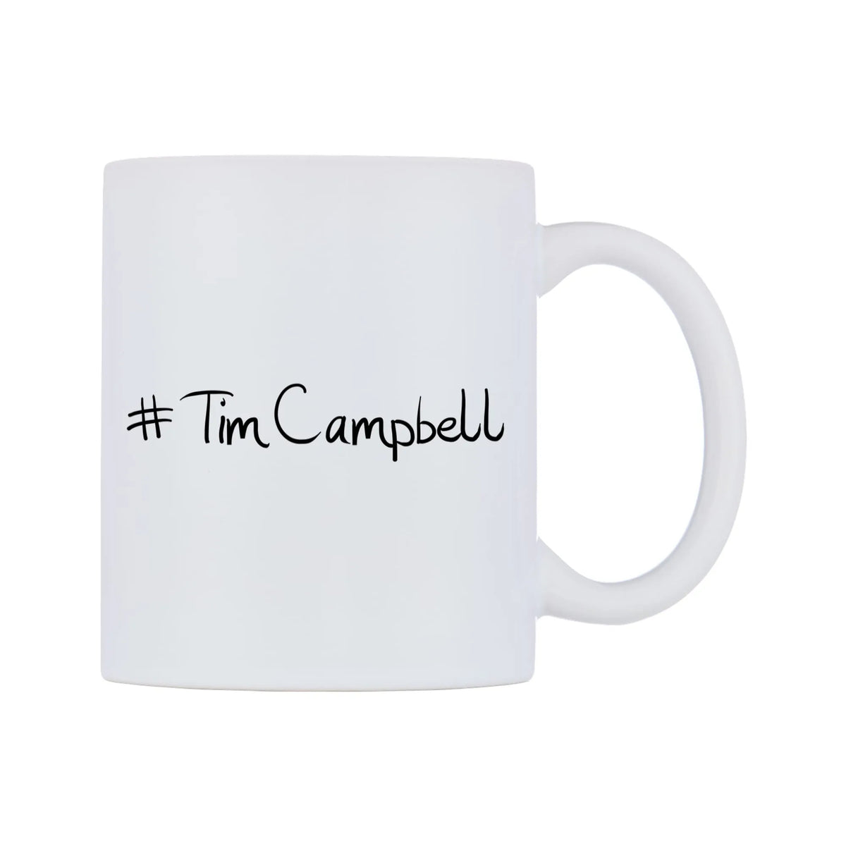 TimCampbell Mug — mug, left side, on a white background