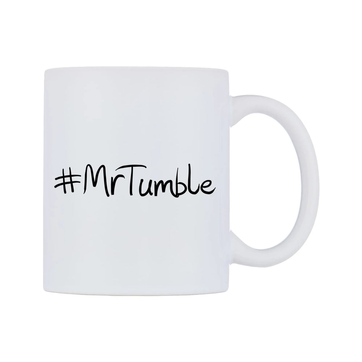 MrTumble Mug — mug, left side, on a white background