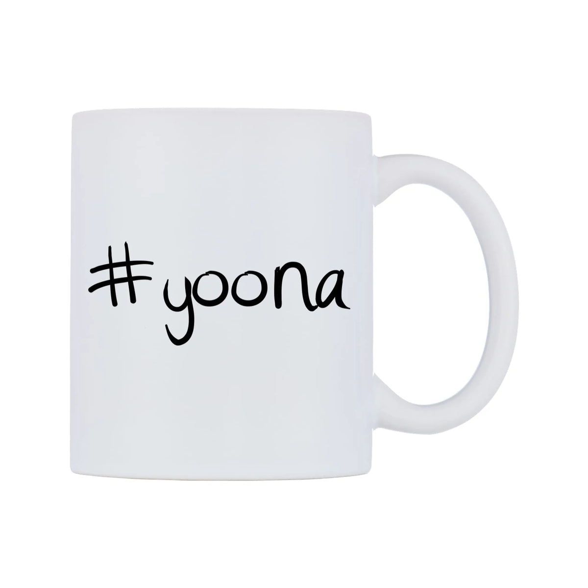yoona Mug — mug, left side, on a white background
