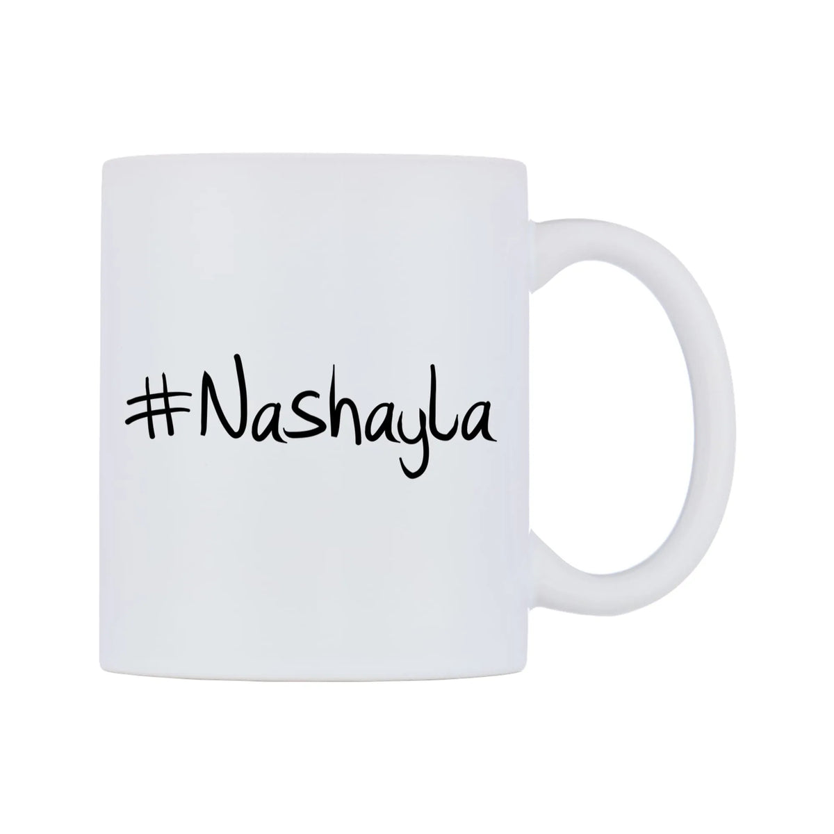 Nashayla Mug — mug, left side, on a white background