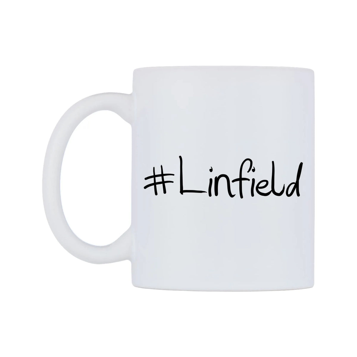 Linfield Mug — mug, right side, on a white background