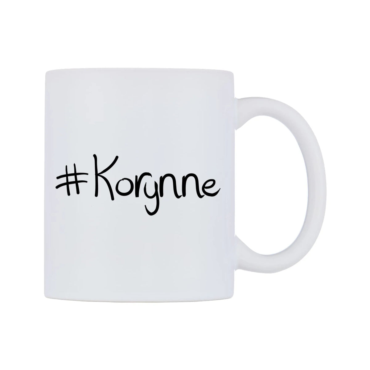 Korynne Mug — mug, left side, on a white background