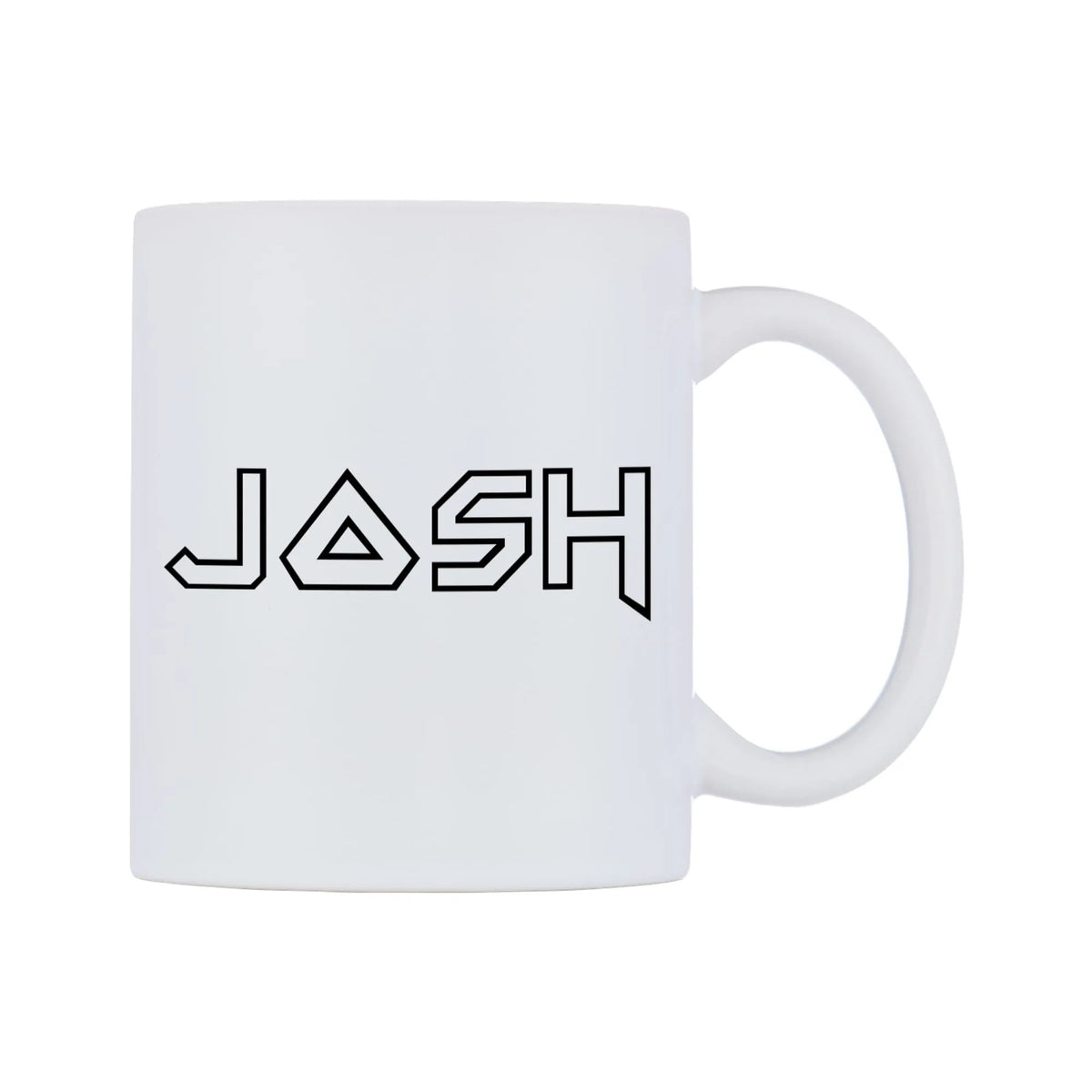 Josh - Iron Maiden Themed Mug — white 11oz gloss mug, left side, on a white background