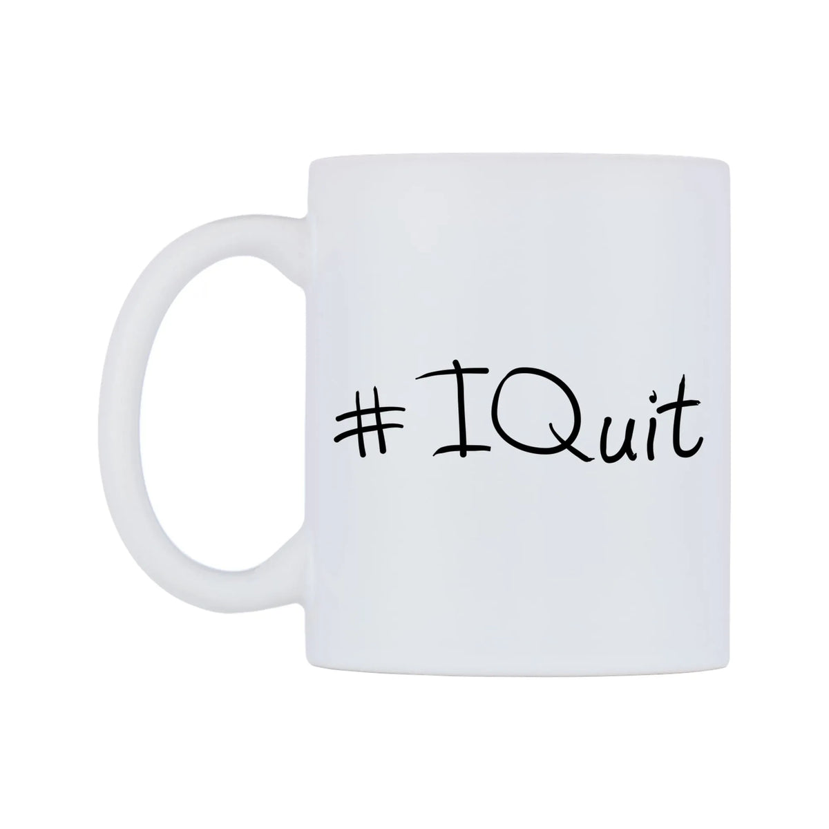 IQuit Mug — mug, right side, on a white background