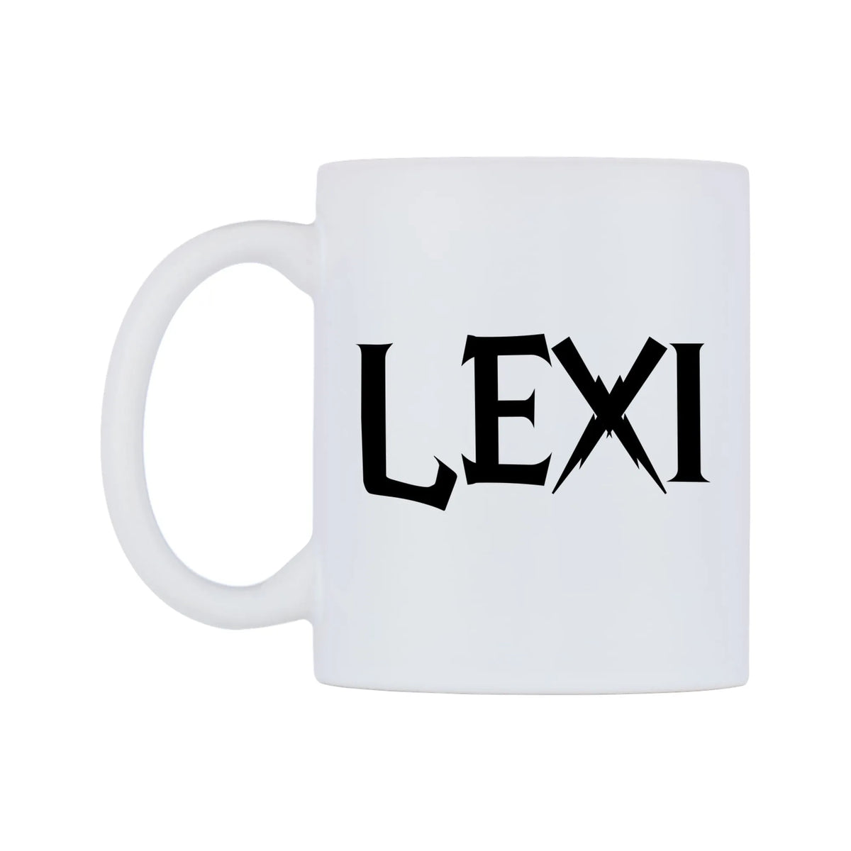 Lexi - Wizard Themed Mug — white 11oz gloss mug, right side, on a white background