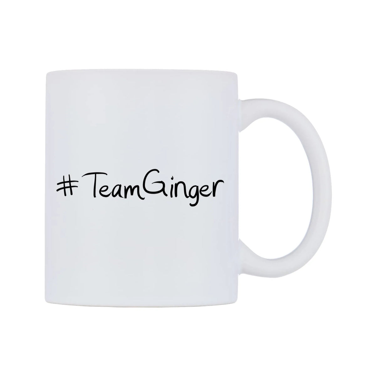TeamGinger Mug — mug, left side, on a white background