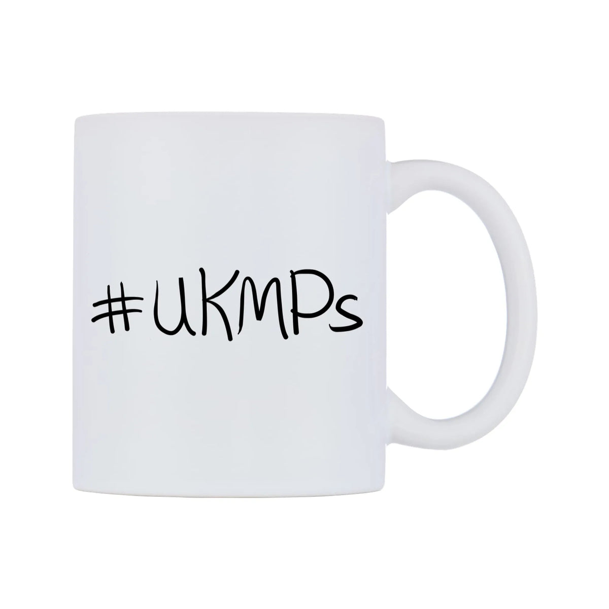 UKMPs Mug — mug, left side, on a white background