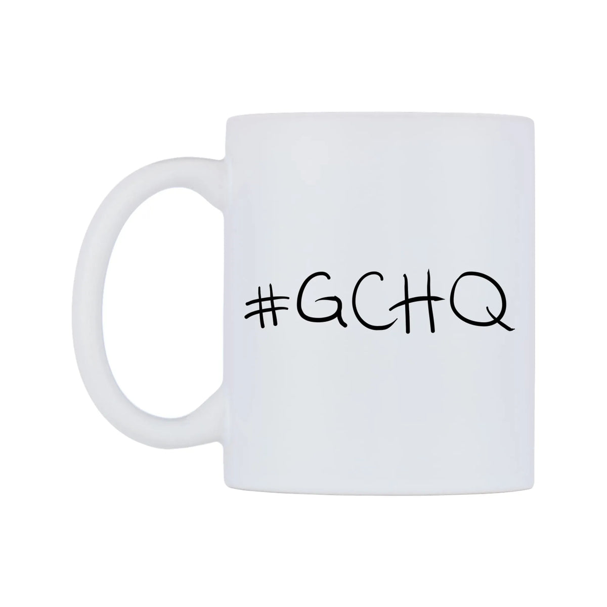 GCHQ Mug — mug, right side, on a white background