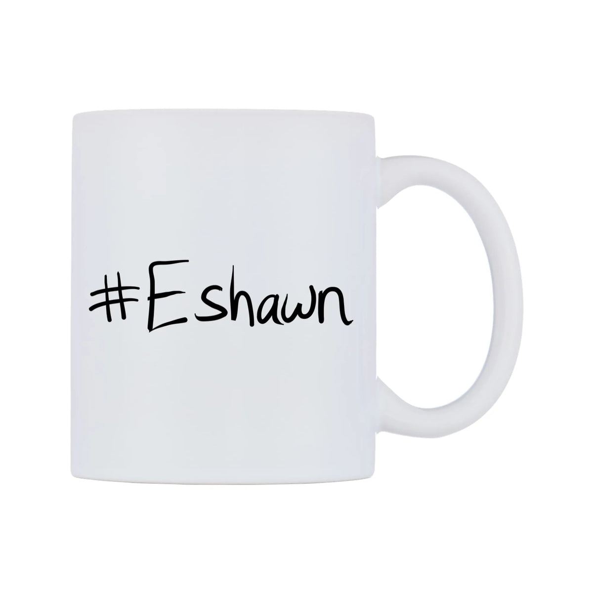 Eshawn Mug — mug, left side, on a white background
