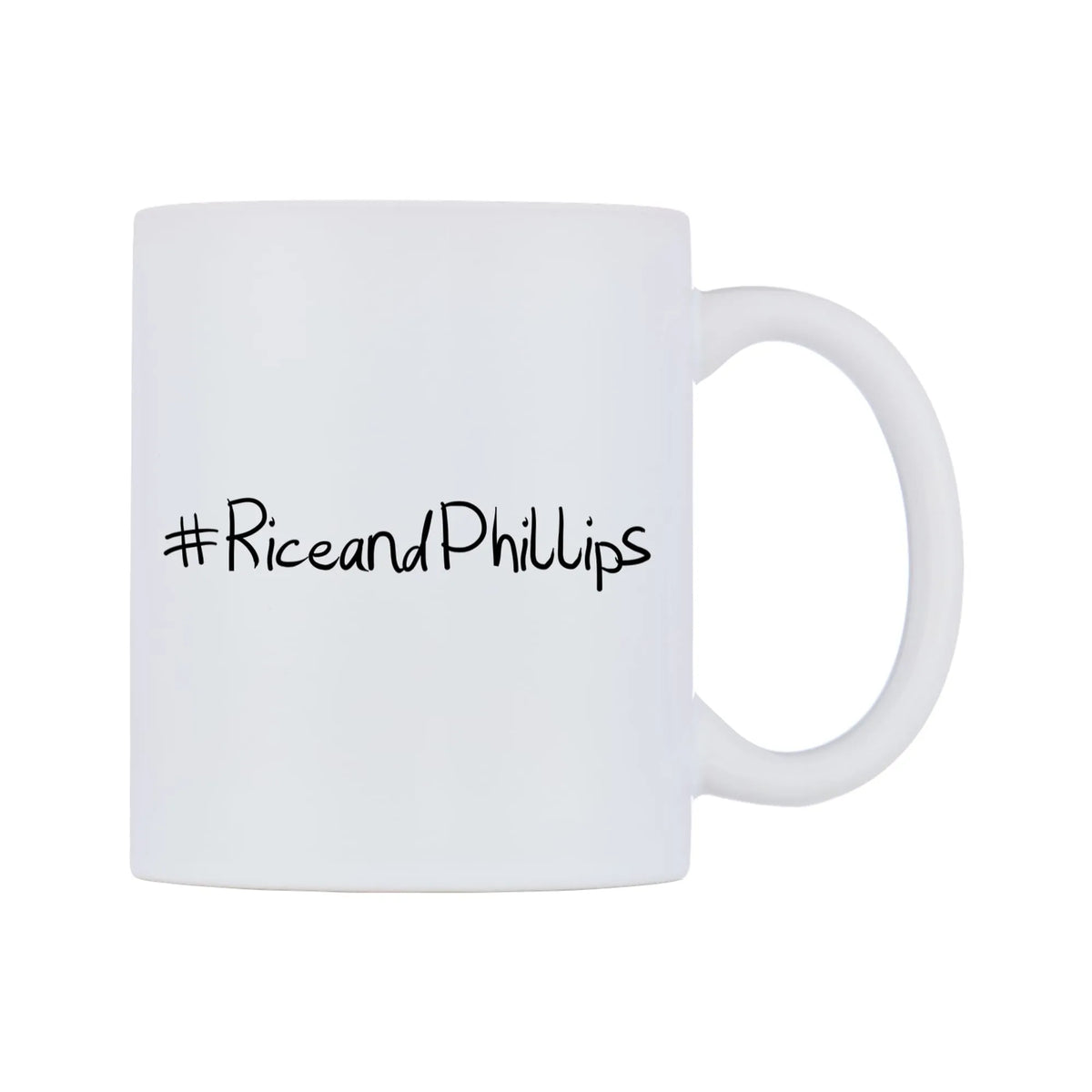 RiceandPhillips Mug — mug, left side, on a white background