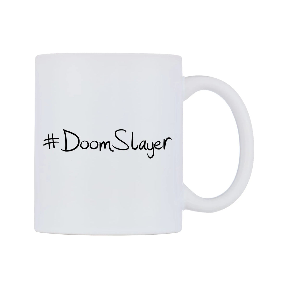 DoomSlayer Mug — mug, left side, on a white background