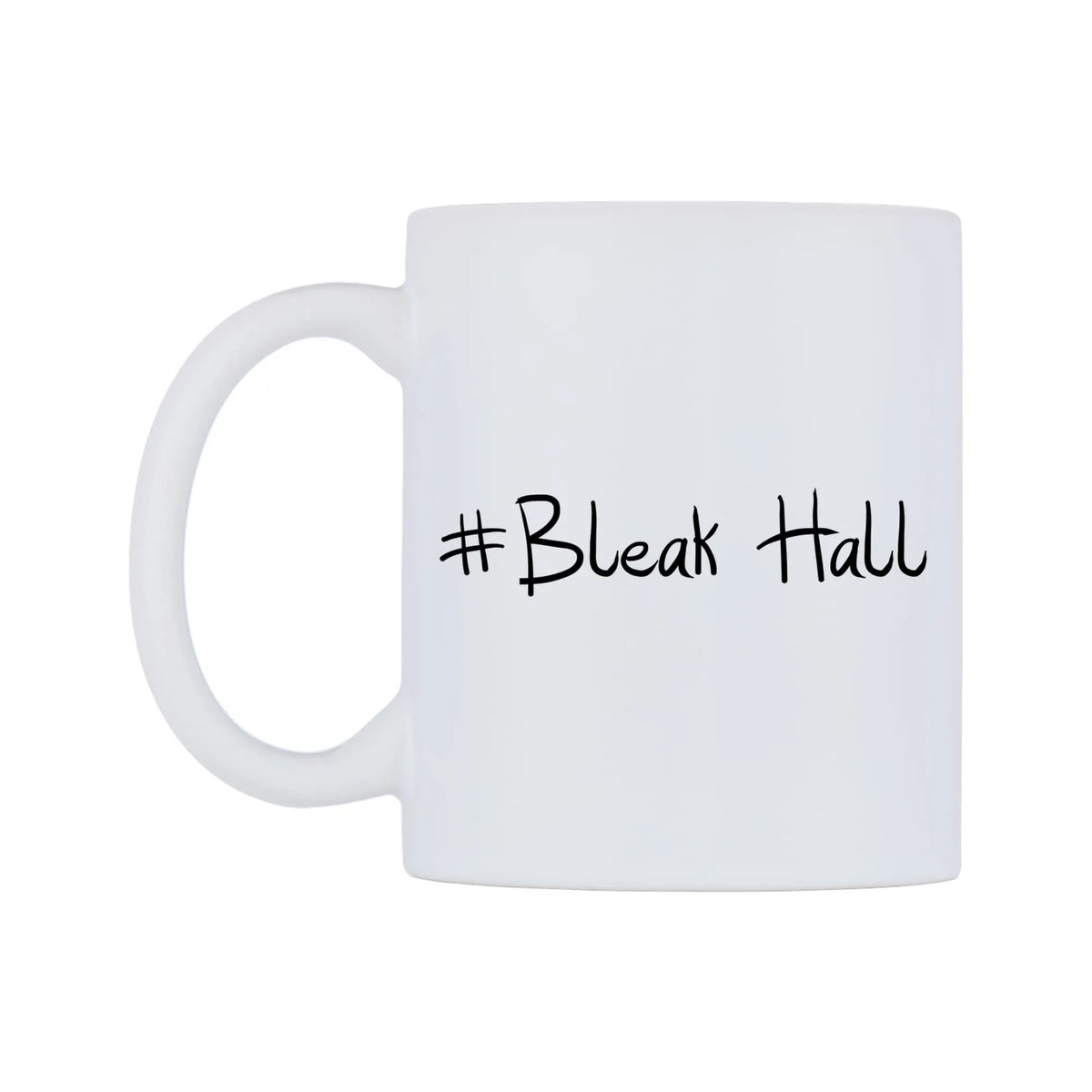 Bleak Hall Mug — mug, right side, on a white background